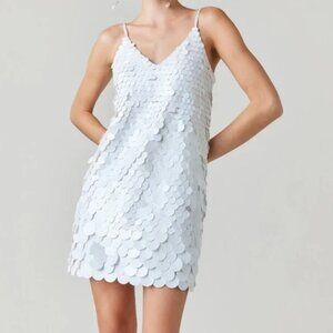 White Sequin Dress Mini Francesca's